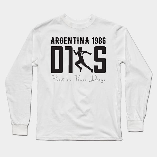 Argentina 1986 Soccer World cup Champion squad, Long Sleeve T-Shirt by yassinebd